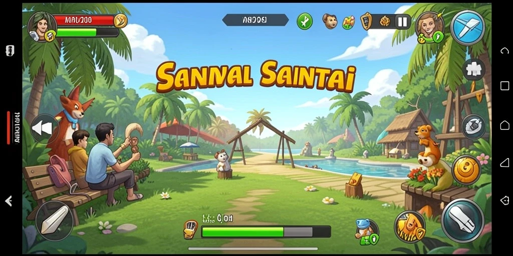Tangkapan layar dari gameplay yang seru dan penuh warna di API288.