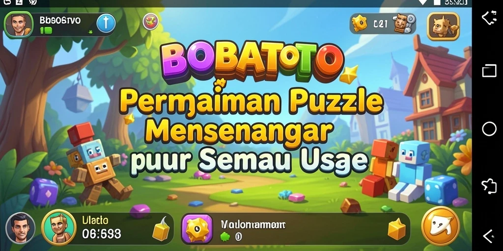 Screeshot gameplay BOBATOTO menampilkan tantangan puzzle yang seru.