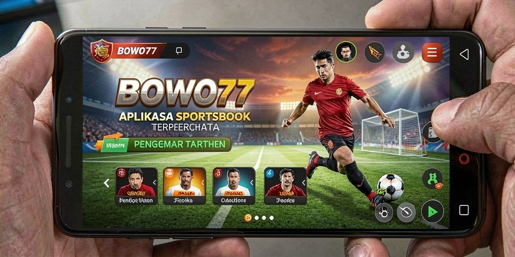 Screenshot gameplay aplikasinya menunjukkan pengalaman taruhan yang dinamis.