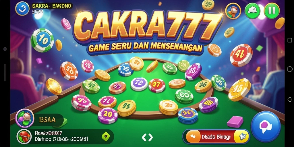 Tampilan seru dari gameplay Bingo CAKRA777 yang menarik.