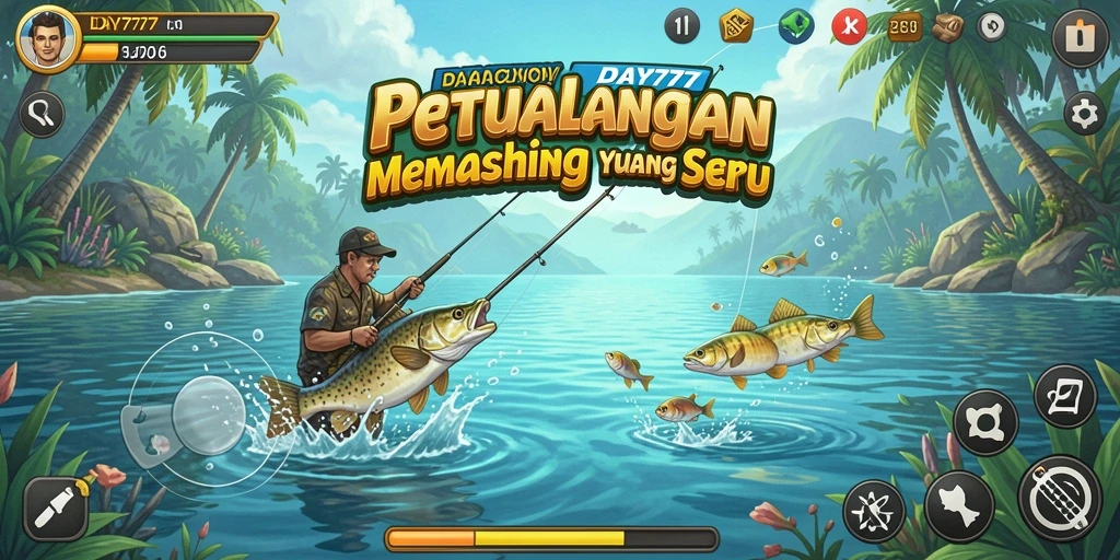 Tangkapan ikan besar dalam gameplay DAY777 yang seru.