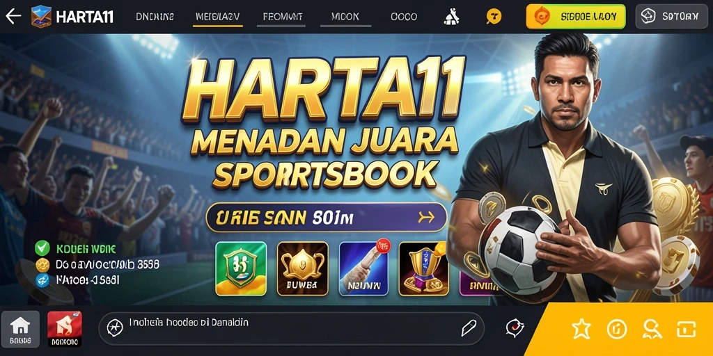 Tampilan HARTA11 yang menarik saat melakukan taruhan sportsbook.