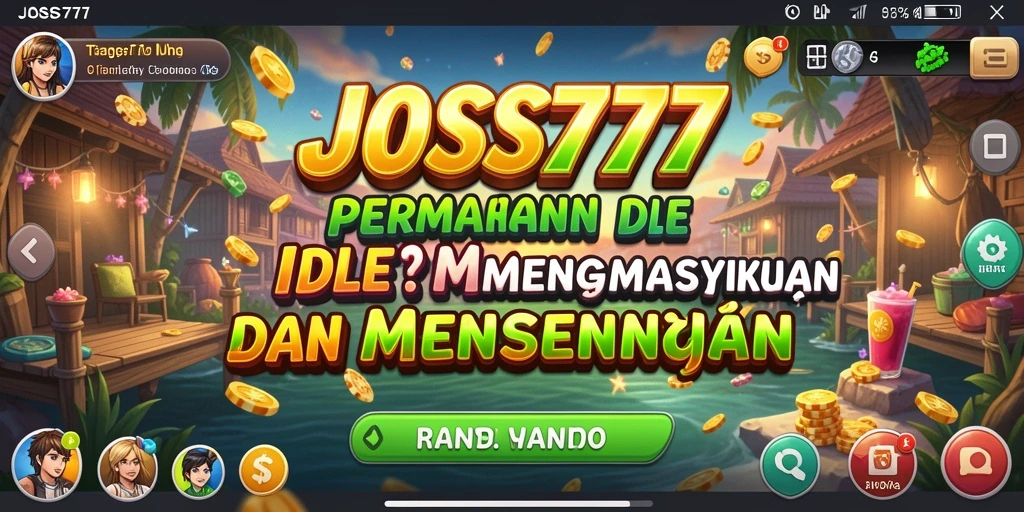 Screenshot gameplay JOSS777 menampilkan aksi pengumpulan sumber daya yang menyenangkan.