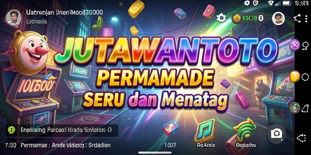 Tampilan gameplay JUTAWANTOTO yang penuh warna dan menarik.