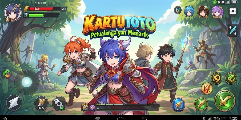 Tampilan menarik dari gameplay KARTUTOTO yang penuh warna.