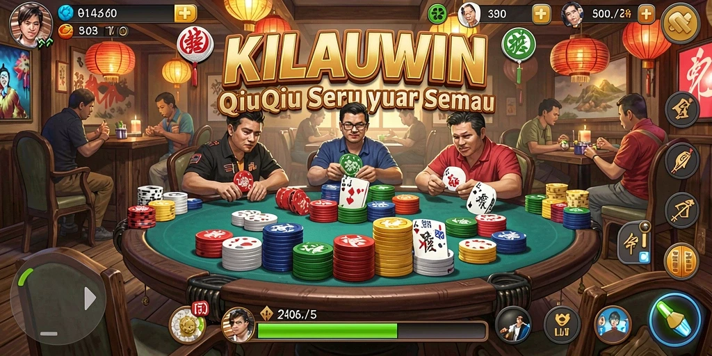 Tampilan menarik gameplay QiuQiu KILAUWIN.