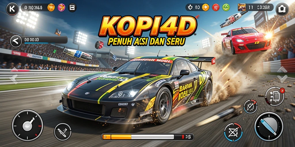 Tampilan gameplay seru dan cepat di KOPI4D.