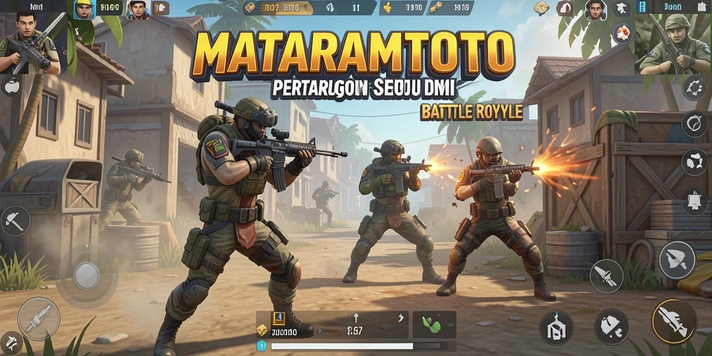 Screenshot menampilkan aksi intens dan grafis yang menawan di MATARAMTOTO.