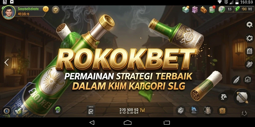 Tangkapan layar ROKOKBET menampilkan aksi strategis dalam permainan SLG.