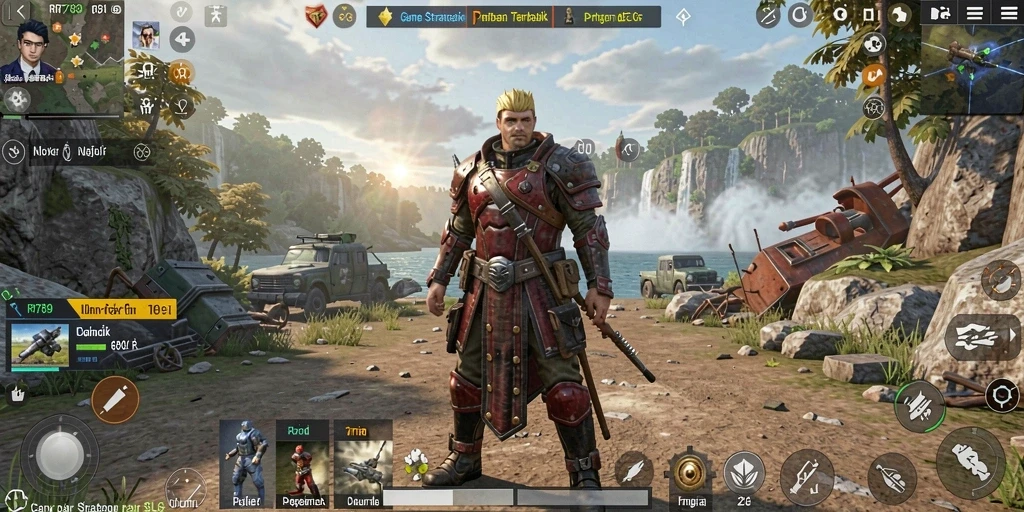 Tampilan gameplay menarik dari RR789 dengan elemen SLG yang mengesankan.