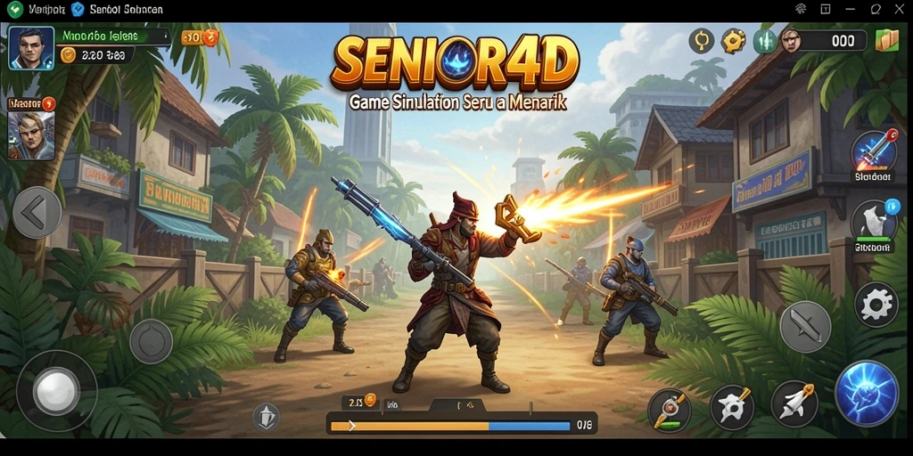 Screenshot SENIOR4D menampilkan adegan gameplay simulation yang seru.