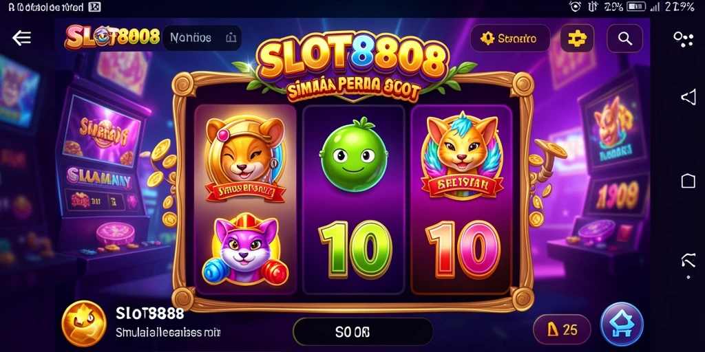 Tampilan menarik dari gameplay SLOT8808 yang mendebarkan.