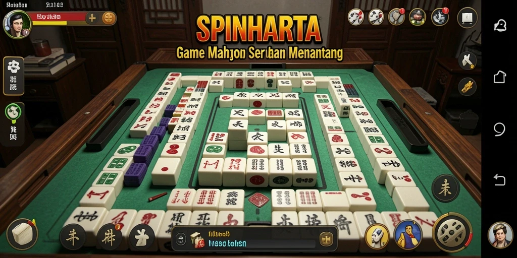 Tampilan gameplay SPINHARTA yang menarik dan menyenangkan.