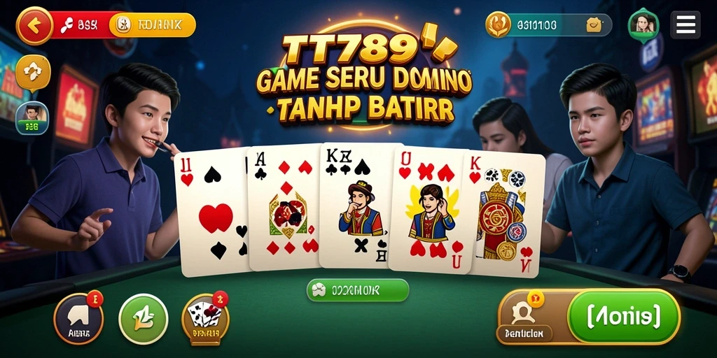 Screenshot gameplay TT789 menampilkan serunya bermain Domino.
