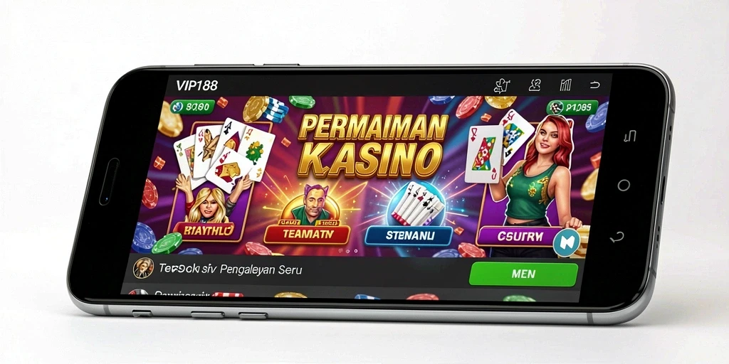 Tampilan utama VIP188 menampilkan gameplay kasino yang mengasyikkan.
